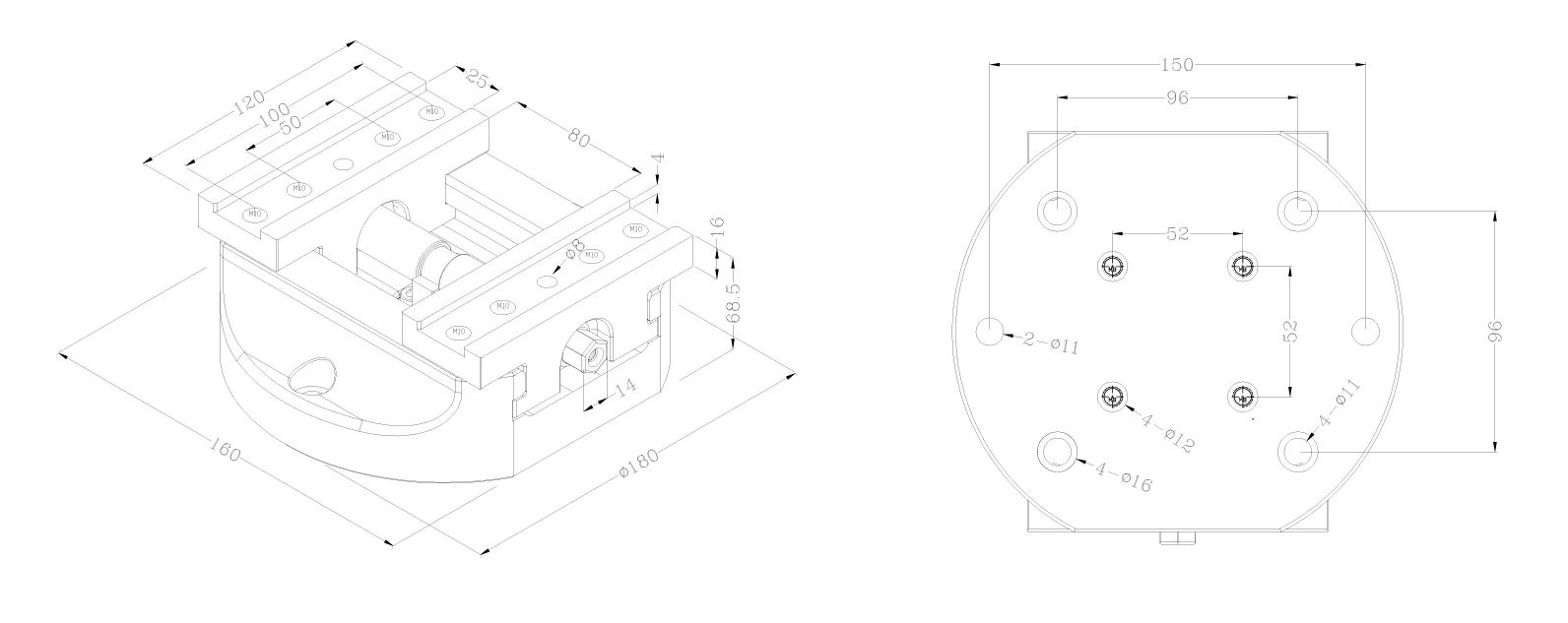 TEBAK H120 Self-centering Vise CNC 5 Axis Machine Vise Zero Point Self Centering Vice for Milling view 5