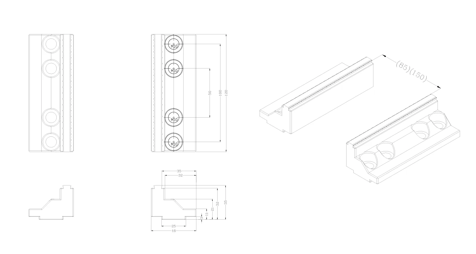 TEBAK H120 Self-centering Vise CNC 5 Axis Machine Vise Zero Point Self Centering Vice for Milling view 6