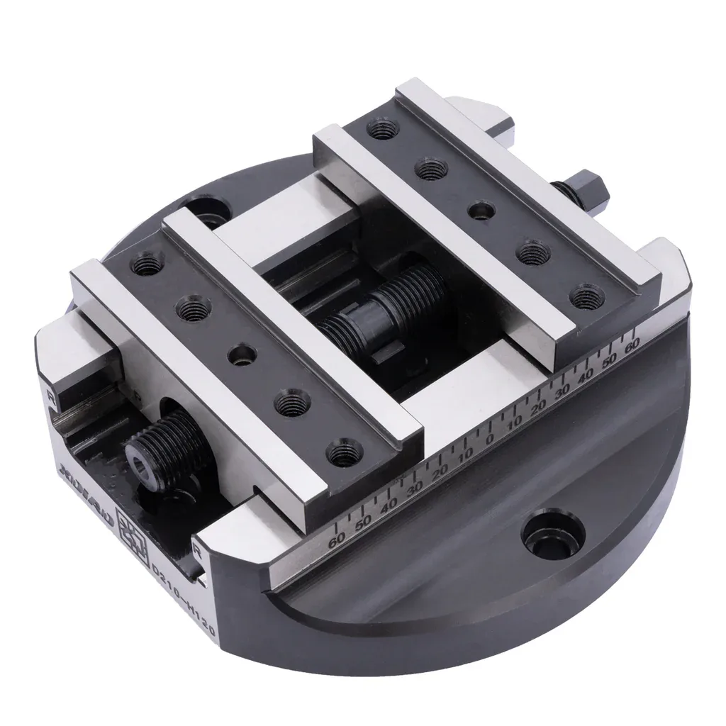 TEBAK D210-H120 CNC Self-Centering Vise ±0.01mm Repeatability for 4/5 Axis Machining Center