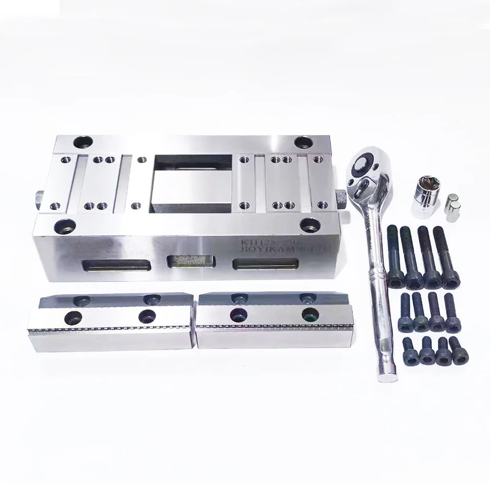 TEBAK 125-200 Manual Five-axis Concentric Precision Vise Fixture Anti-chip Self-centering Three Four Five-axis Cending Vise view 5