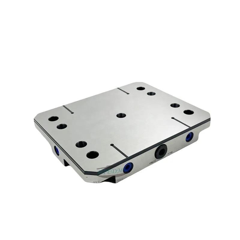 TEBAK 3 Axis,4 Axis,5 Axis CNC Steel zero Point Quick Change Pallet for Spacing 96 mm Self Centering Vise HE-KHDZ96-A view 3