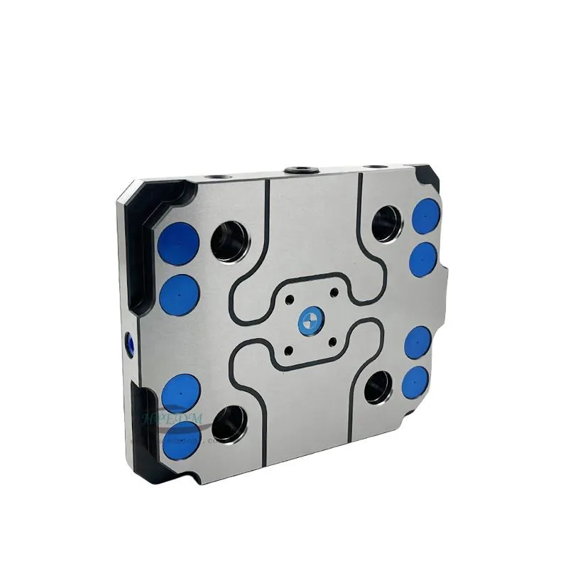 TEBAK 3 Axis,4 Axis,5 Axis CNC Steel zero Point Quick Change Pallet for Spacing 96 mm Self Centering Vise HE-KHDZ96-A view 4