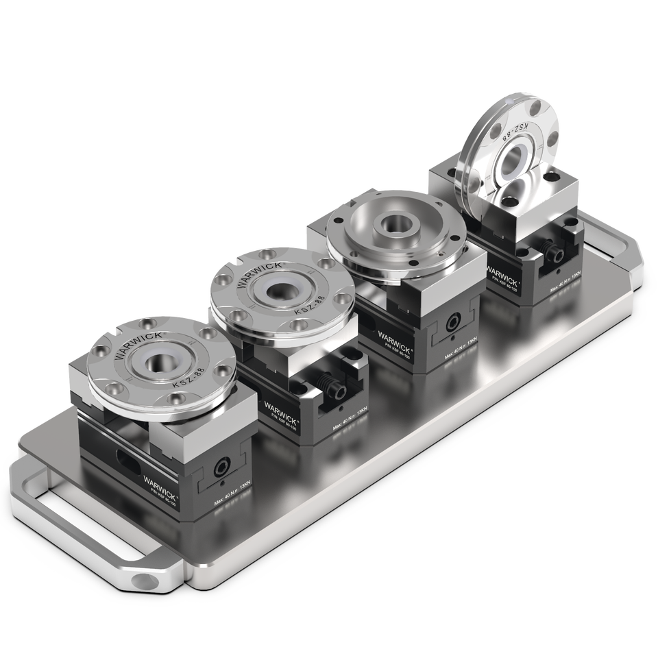 TEBAK KSF60-100A Compact Self Centering Vise With Machinable Soft Jaw for Multi-axis Machining on Cnc Machine view 3