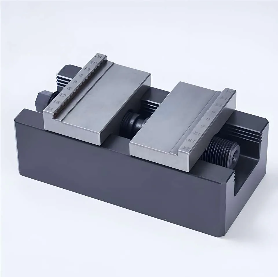 TEBAK Self Centering Manual Vise 4/5 Axis Precision Milling Machine Quick Replacement Fixture Compatible for Steel Core view 4