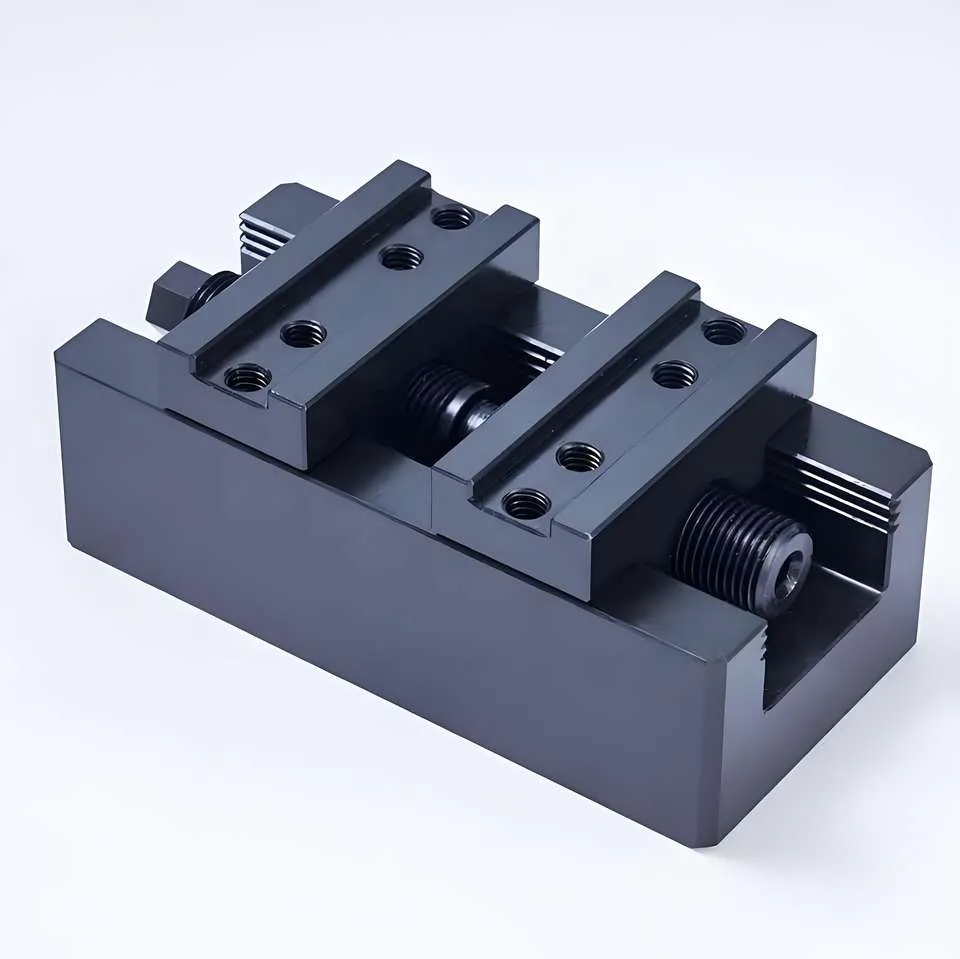 TEBAK Self Centering Manual Vise 4/5 Axis Precision Milling Machine Quick Replacement Fixture Compatible for Steel Core view 3