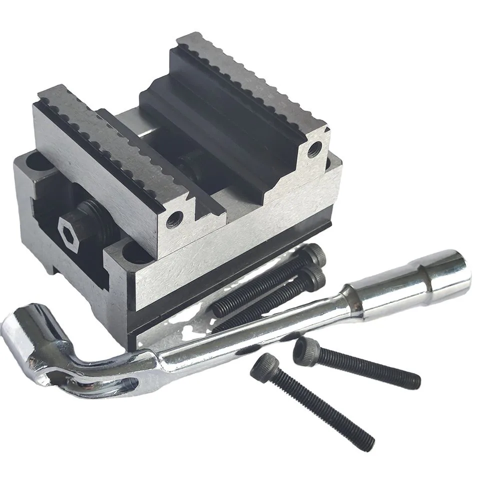 TEBAK Increased Claw Height Precision Self Centering Vise Clamp Fixture H54 Style 4-axis 5-axis Universal Vice Precision Vise CNC Vice
