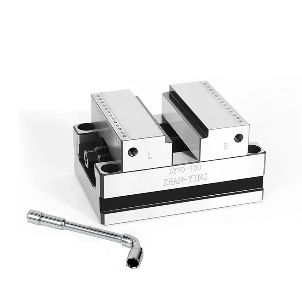 TEBAK Self-centering Vice 4-axis 5-axis Machining Concentric Fixture CNC zero Positioning Flat Mouth view 3