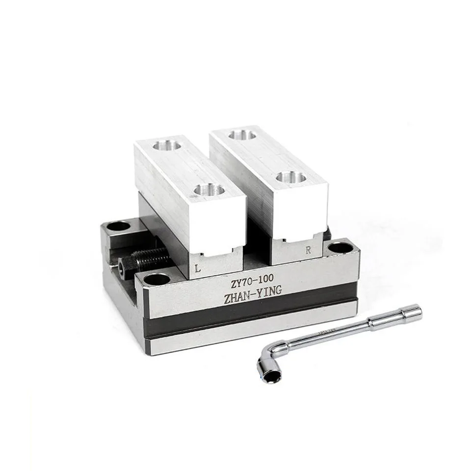 TEBAK Self-centering Vice 4-axis 5-axis Machining Concentric Fixture CNC zero Positioning Flat Mouth view 4
