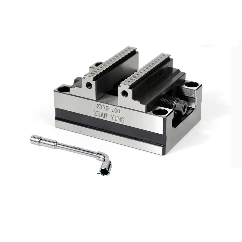 TEBAK Self-centering Vice 4-axis 5-axis Machining Concentric Fixture CNC zero Positioning Flat Mouth view 6