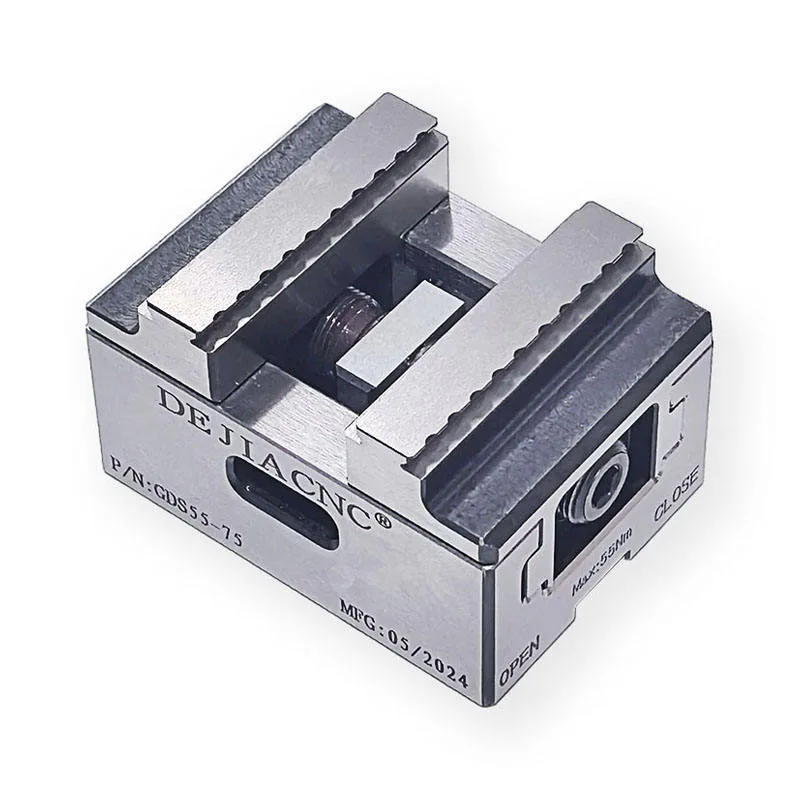 TEBAK GDS55-75 Compact & Adjustable 55mm Vice CNC Universal Mini Self Centering Vise view 3
