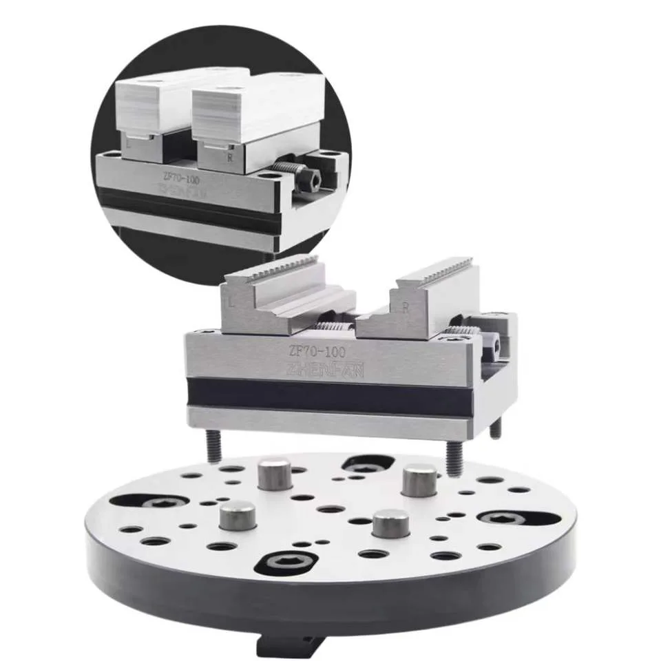 TEBAK 5axis Cnc Tools Self Centering Vise for Milling and CNC Turning Clamping System Automation CNC Vise 125mm Vice view 4