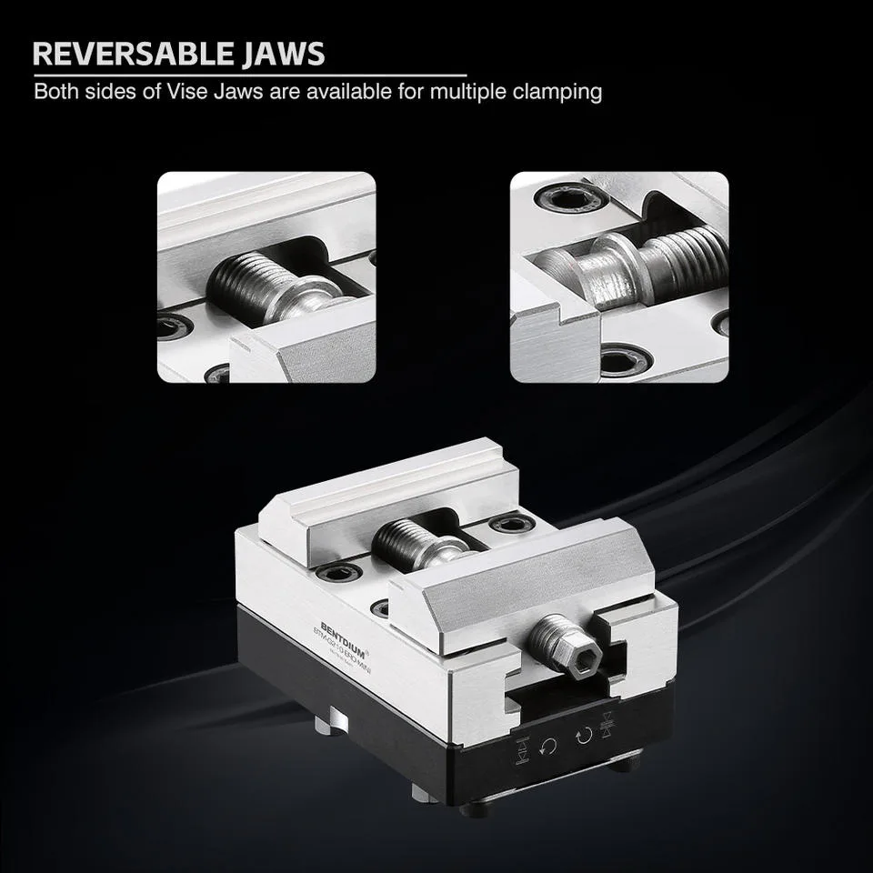 TEBAK Precision Machining Fixture 5-axis Self Centering Vise for Cnc Milling Machine with Clamping Range 48mm G210-PRO-MINI-50 view 4