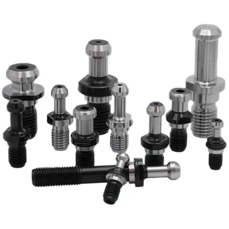 TEBAK BT30 BT40 BT50 Spindle with 45 Degree Outer Screw Pull Stud Clamp