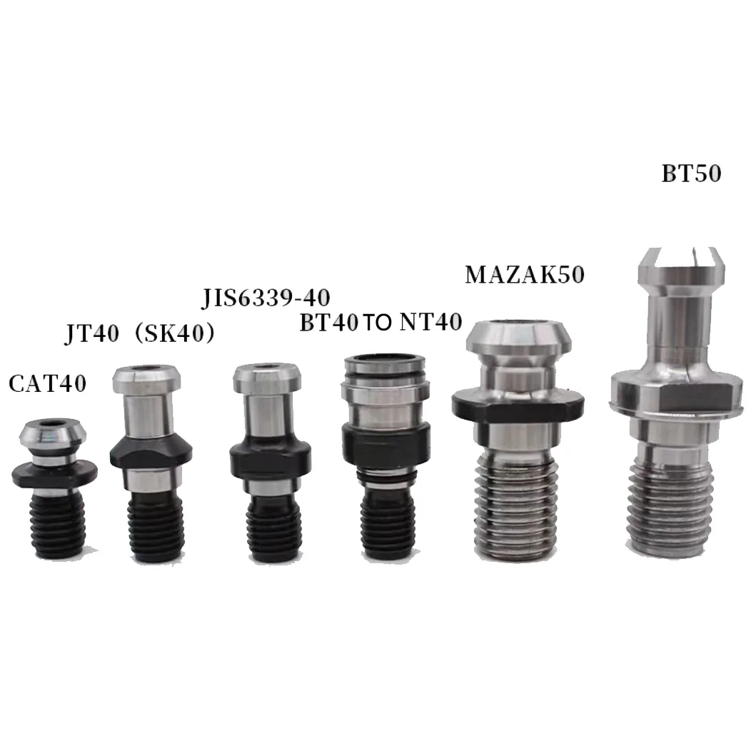 TEBAK BT30 BT40 BT50 Spindle with 45 Degree Outer Screw Pull Stud Clamp view 6
