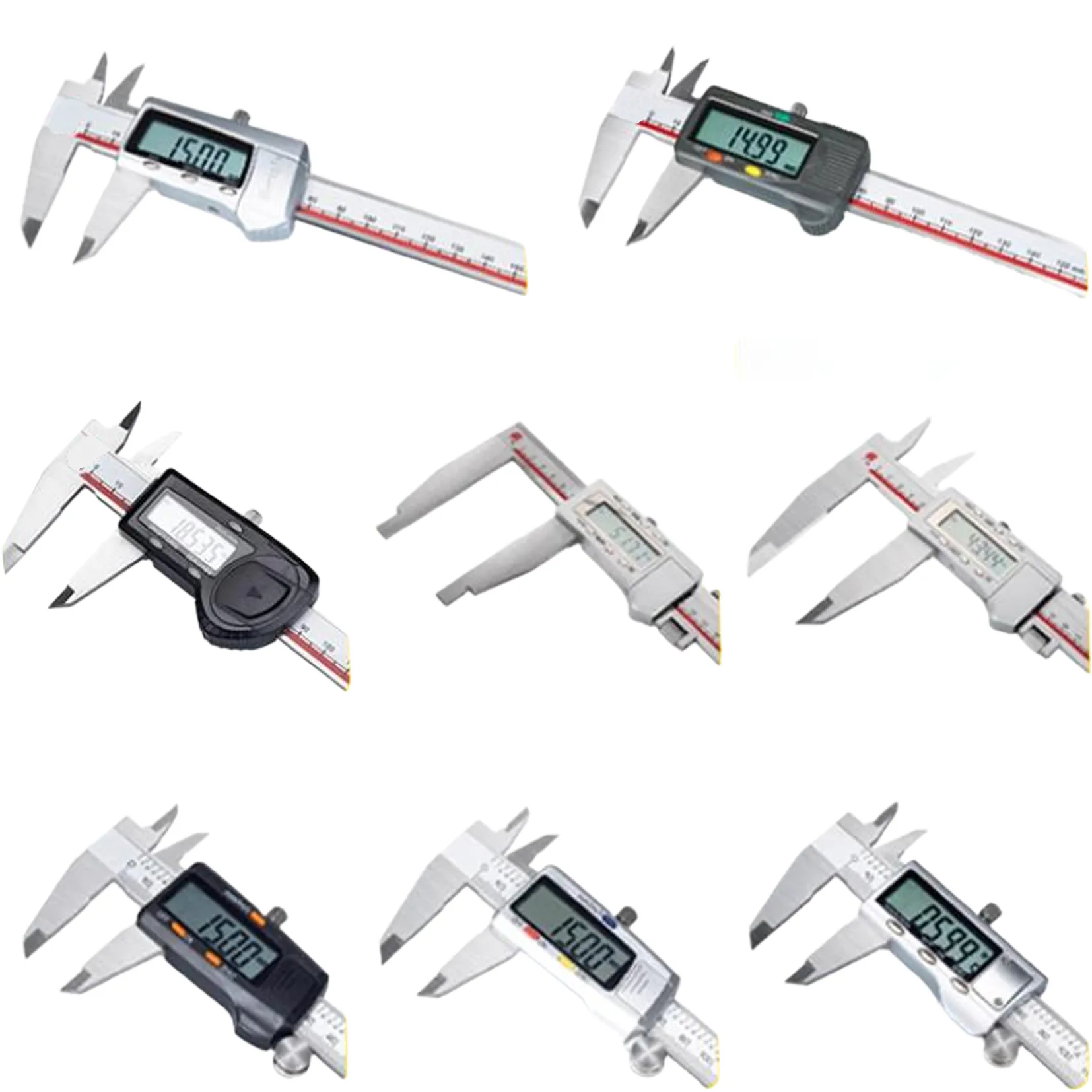 TEBAK Digital Vernier Caliper mm Dial Caliper Gauge Micrometer Measure Tool Height Depth Machine Tools Accessories view 5
