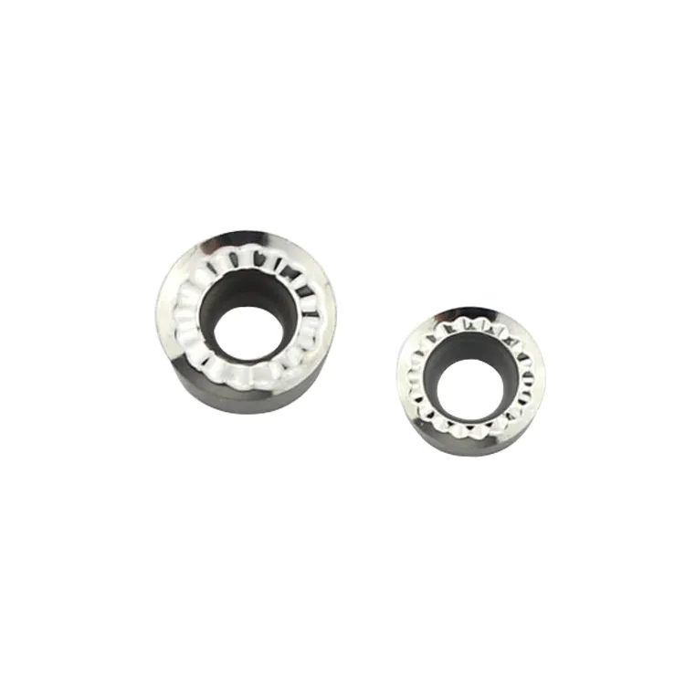 TEBAK RPGT1003 RCGT1204 MO CNC Lathe Machining Tungsten Carbide Cutting Tool for Aluminum Copper Wook R6 Round Milling Insert