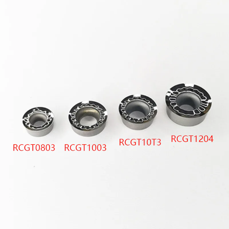 TEBAK RPGT1003 RCGT1204 MO CNC Lathe Machining Tungsten Carbide Cutting Tool for Aluminum Copper Wook R6 Round Milling Insert view 6