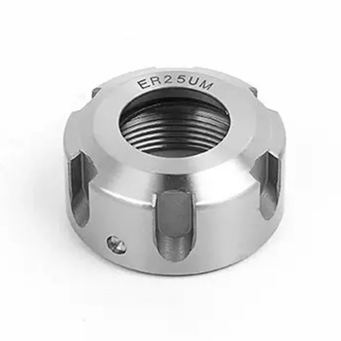 TEBAK 42CrMo Steel ER Flat Head Black Oxide Class 4 Nut Collet Clamping Nut for CNC Milling Chuck Holder Lathe