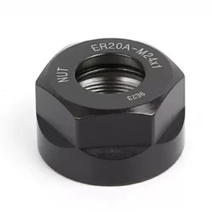 TEBAK 42CrMo Steel ER Flat Head Black Oxide Class 4 Nut Collet Clamping Nut for CNC Milling Chuck Holder Lathe view 5
