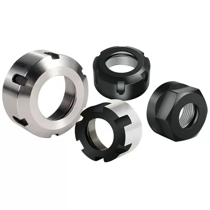 TEBAK 42CrMo Steel ER Flat Head Black Oxide Class 4 Nut Collet Clamping Nut for CNC Milling Chuck Holder Lathe view 6
