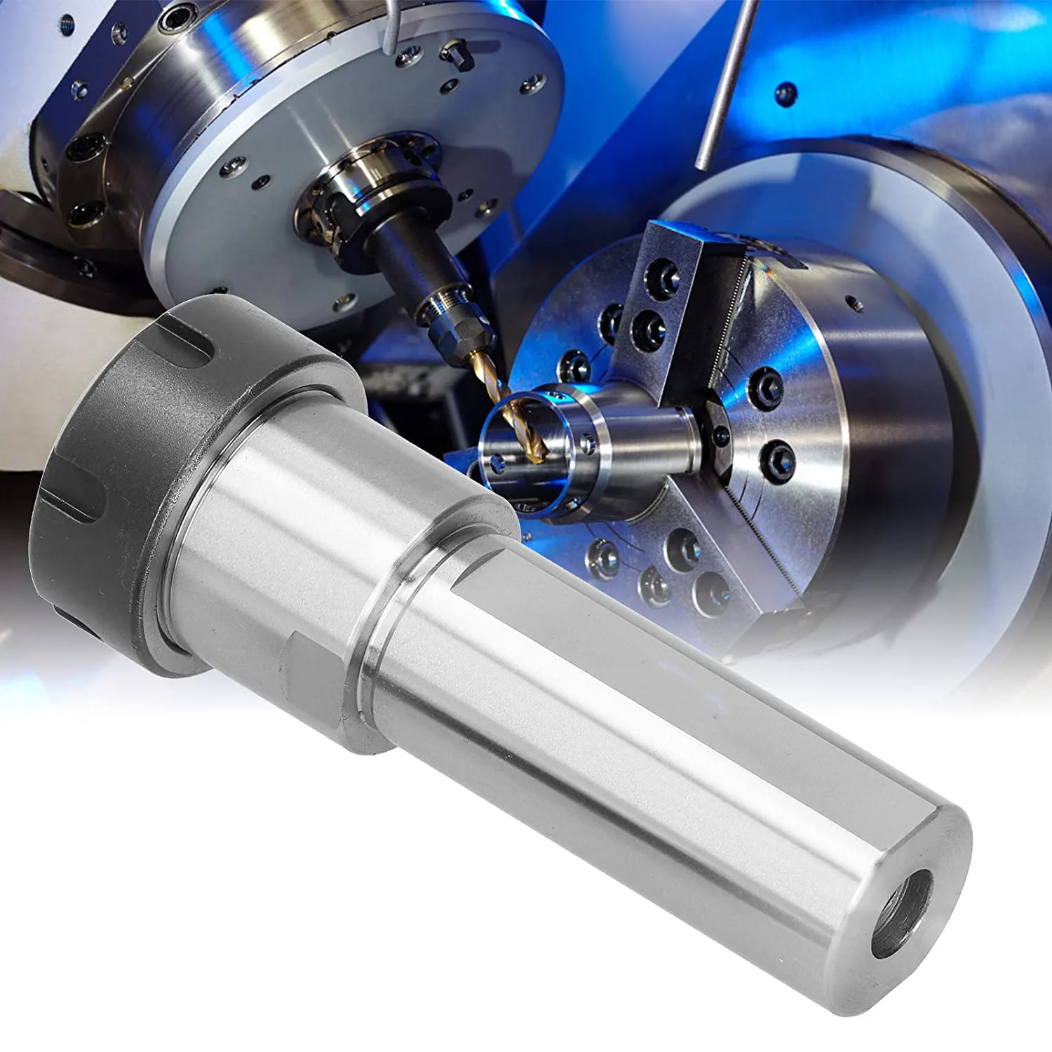 TEBAK C32-ER32UM-100L Alloy Steel Collet Chuck Holder Straight Shank CNC Milling Extension Rod CNC Milling Tools view 5