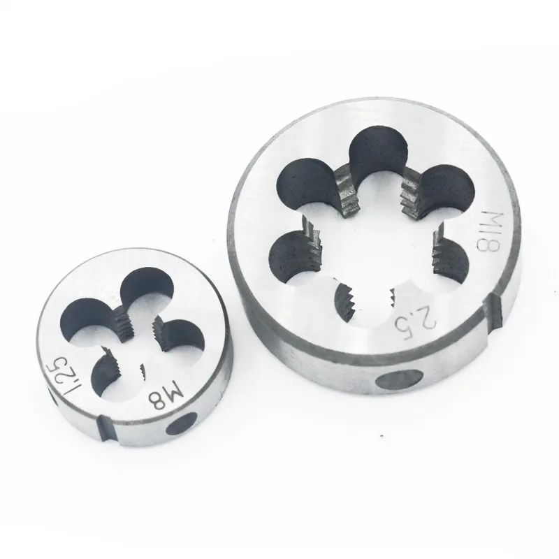 TEBAK Round Die Manual Thread Threading Machine Fine Tooth Cone Taps M1M2M3M4M5M6M8M10M12M14M20 Hand Tap view 5