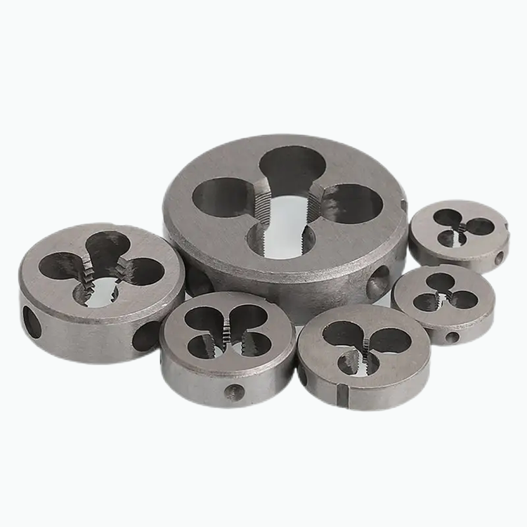 TEBAK Hand Threading Machine Round Die Thread Opening Tool Hand Alloy Steel Wire Opener M3M4M5M6M8M10M12
