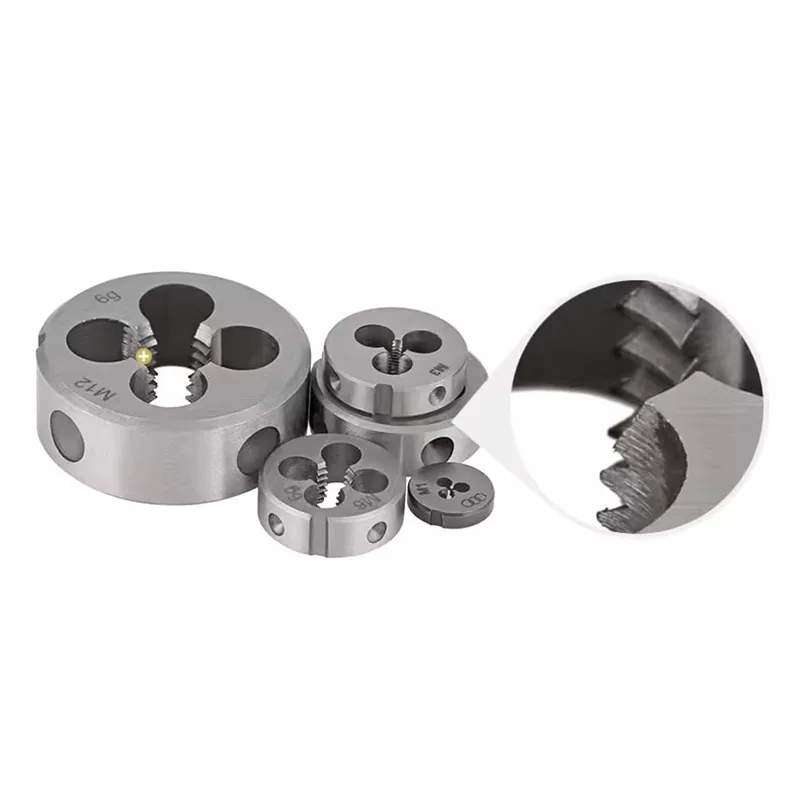 TEBAK Various Sizes of HSS Alloy Steel Thread Cutting Round Dies