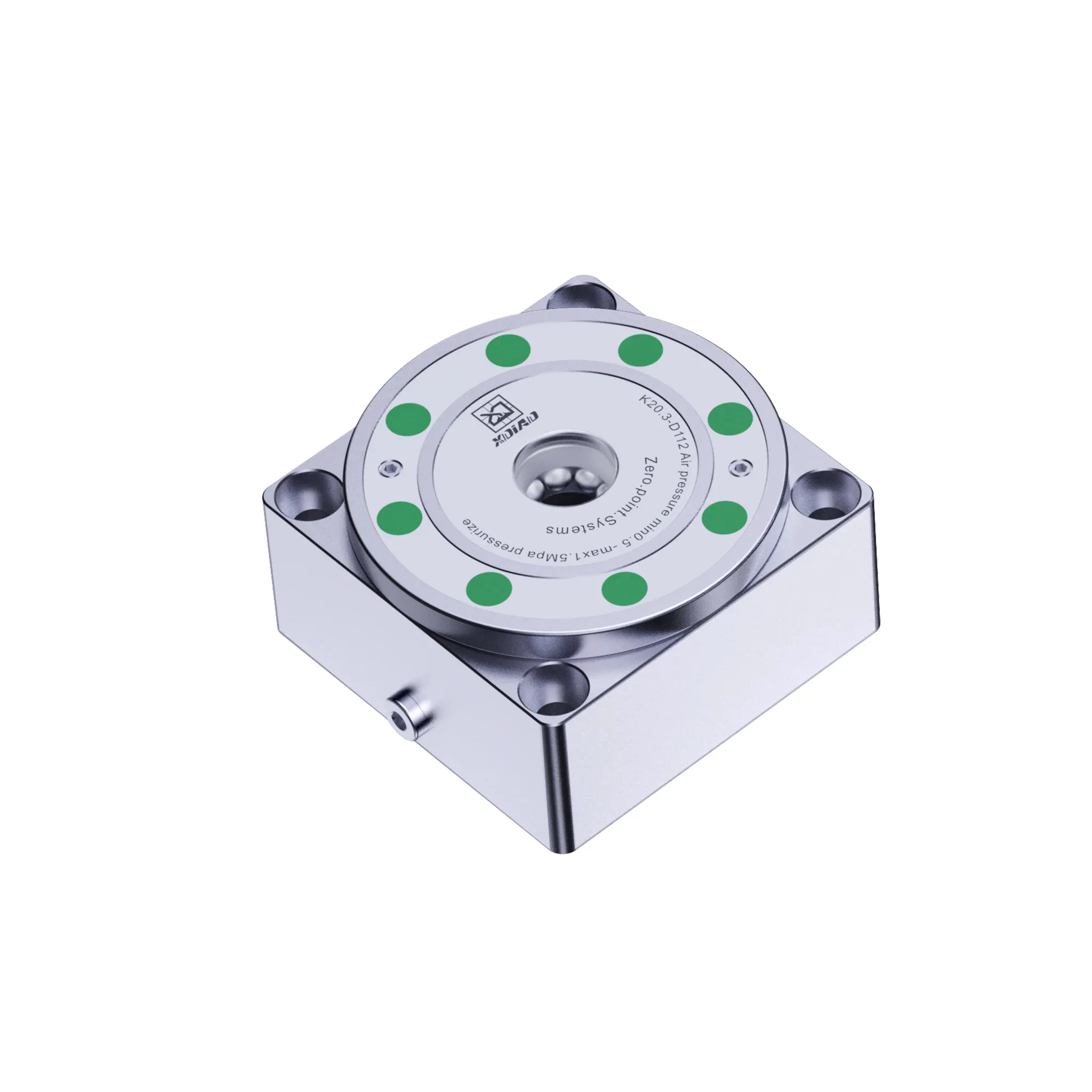 TEBAK K20.3-C1 Pneumatic Chuck Precision Steel MTS Pneumatic 4-center Zero Point System Chuck for CNC Heavy Machining view 6